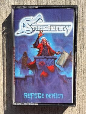 Sanctuary Refuge Denied Cassette Tape Authentic  Epic Records BET 40920 VINTAGE
